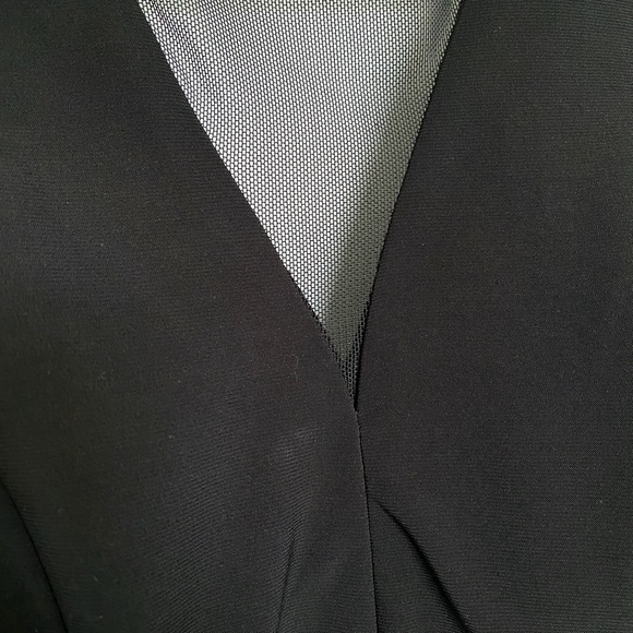 Morgan & Co Long Formal Strap Dress w/ Mesh - Picture 4 of 10